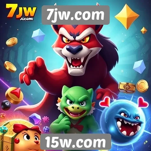 Variedade de jogos disponíveis no 7jw.com